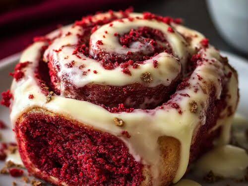Red velvet cake roll